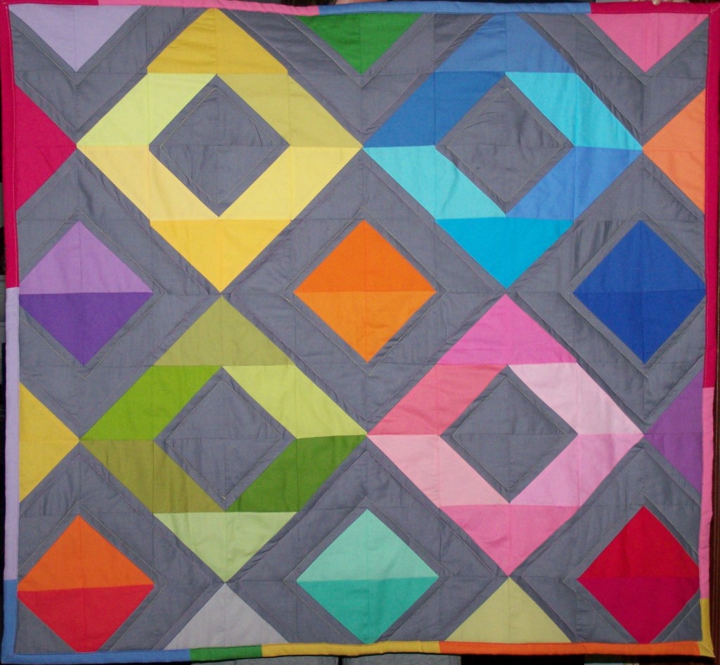 diamonds quilt front
