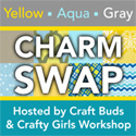 Yellow Aqua Gray Charm Swap