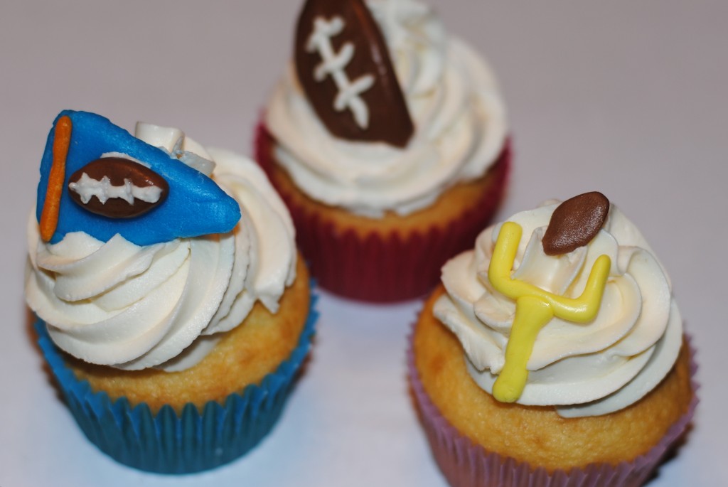 Superbowl recipes footbal cupcakes