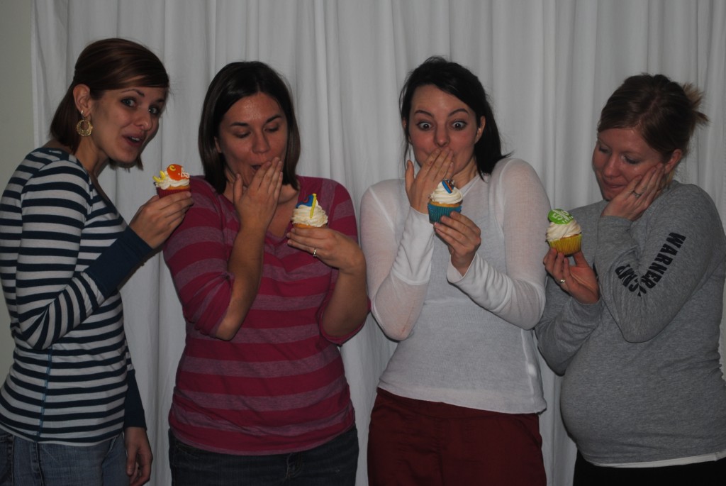 Making cupcakes