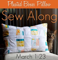 Craft Buds Pleated Boxes Pillow Sew Along