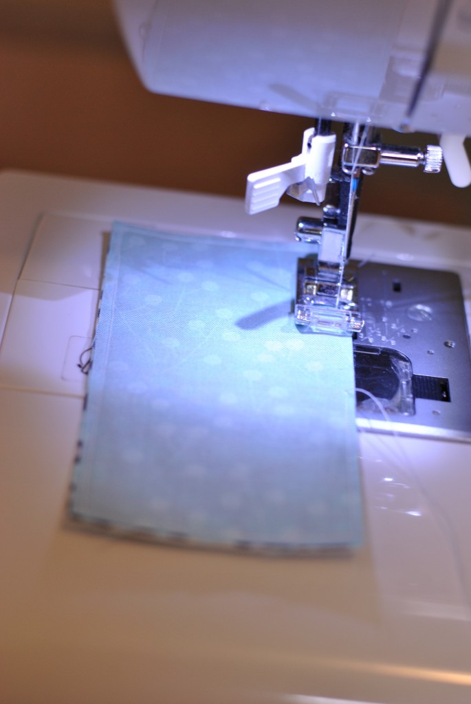 Stitch 1/4" from edges