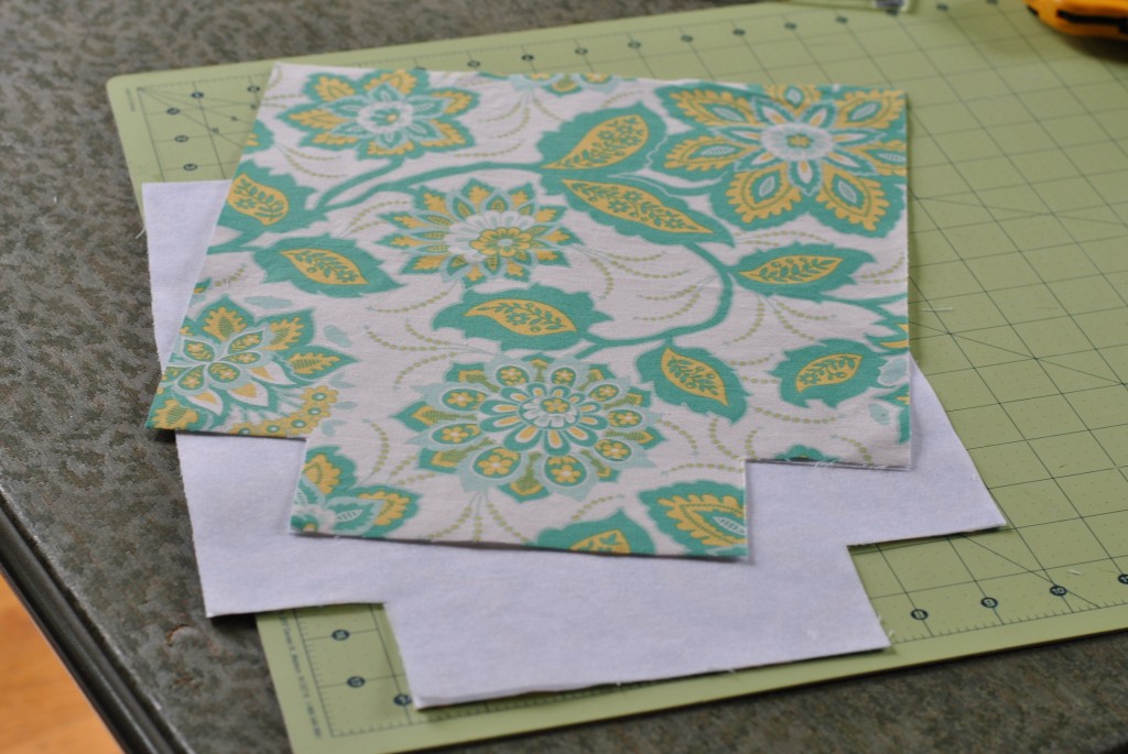 Cut fabric and interfacing Cut fabric and interfacing
