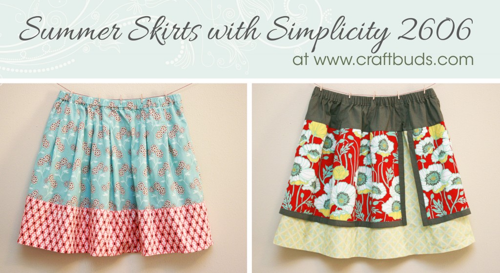 Summer Skirts with Simplicity 2606 Craft Buds
