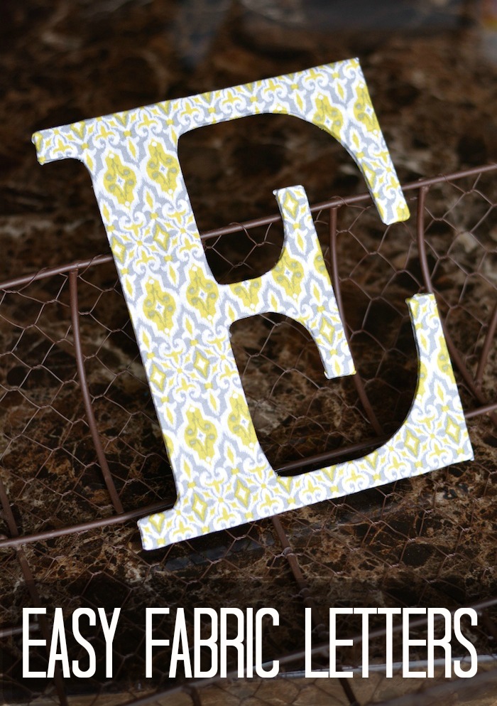 Easy Fabric Letters | Craft Buds