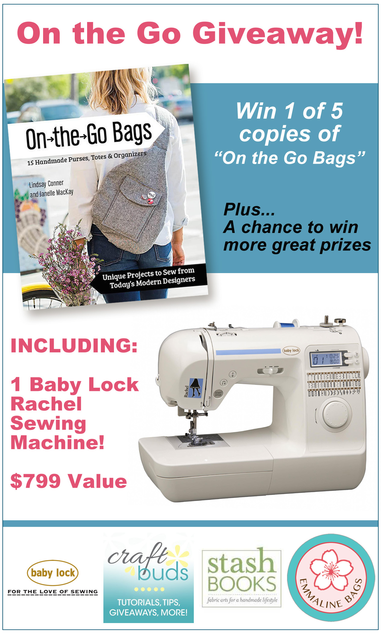 "On the Go Bags" + Baby Lock Rachel Giveaway!
